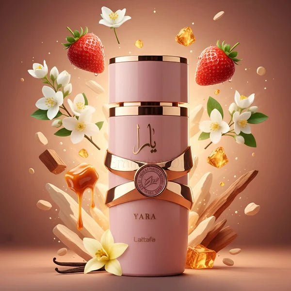 Yara Elixir Lattafa – gourmandowe perfumy damskie z nutami karmelu, jaśminu i wanilii